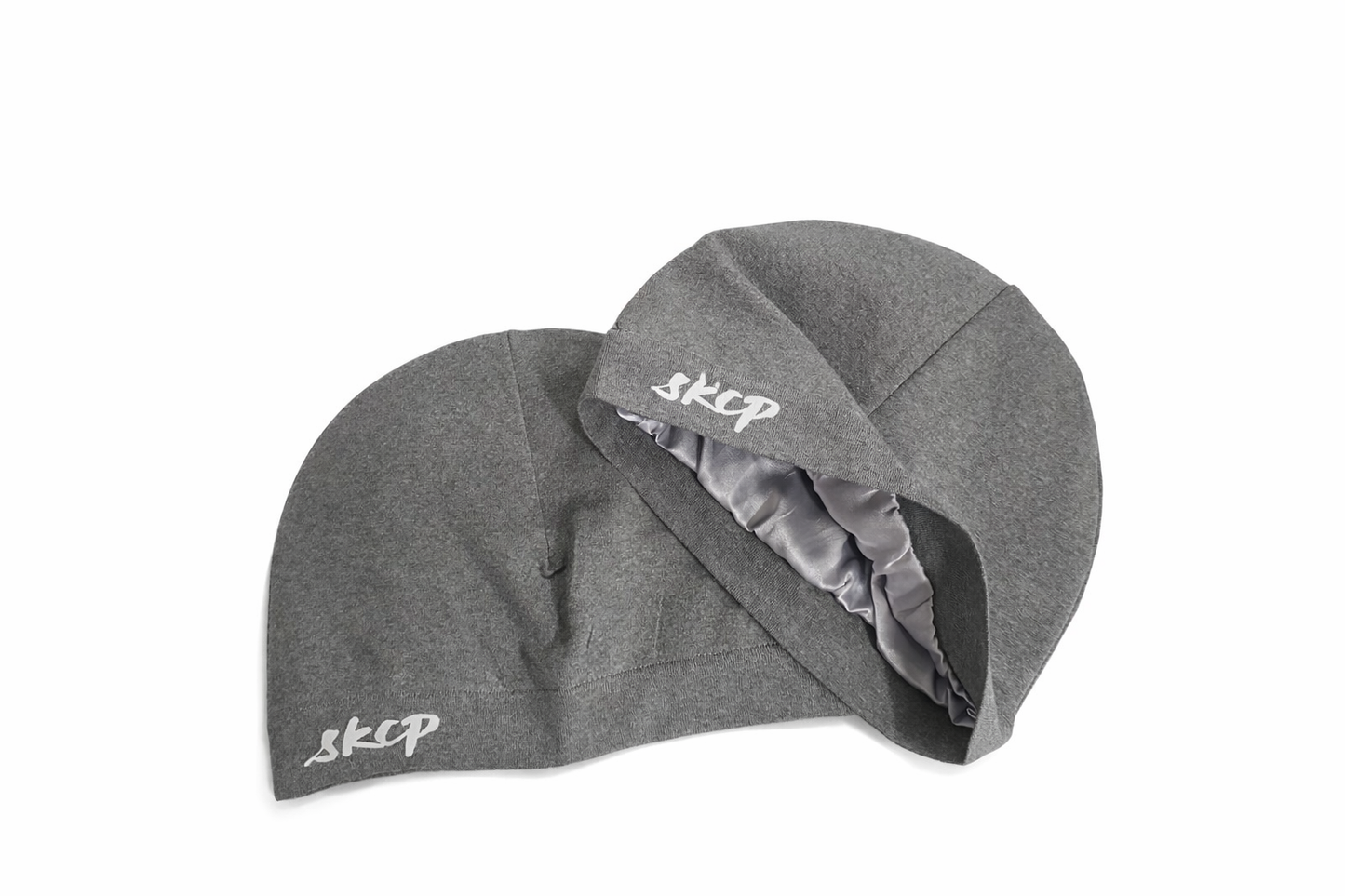 Satin-lined Skull Cap - Grey