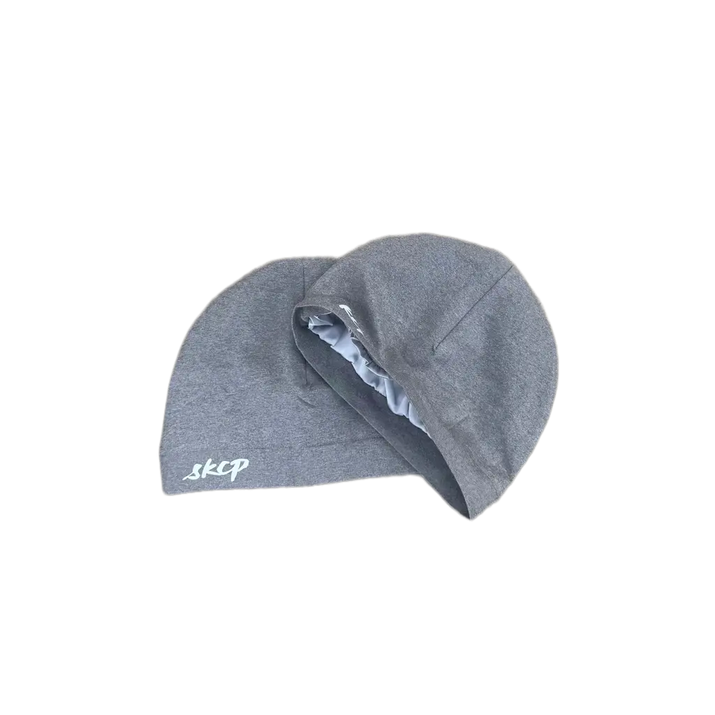 Satin-Lined Skull Cap - Grey SKCP