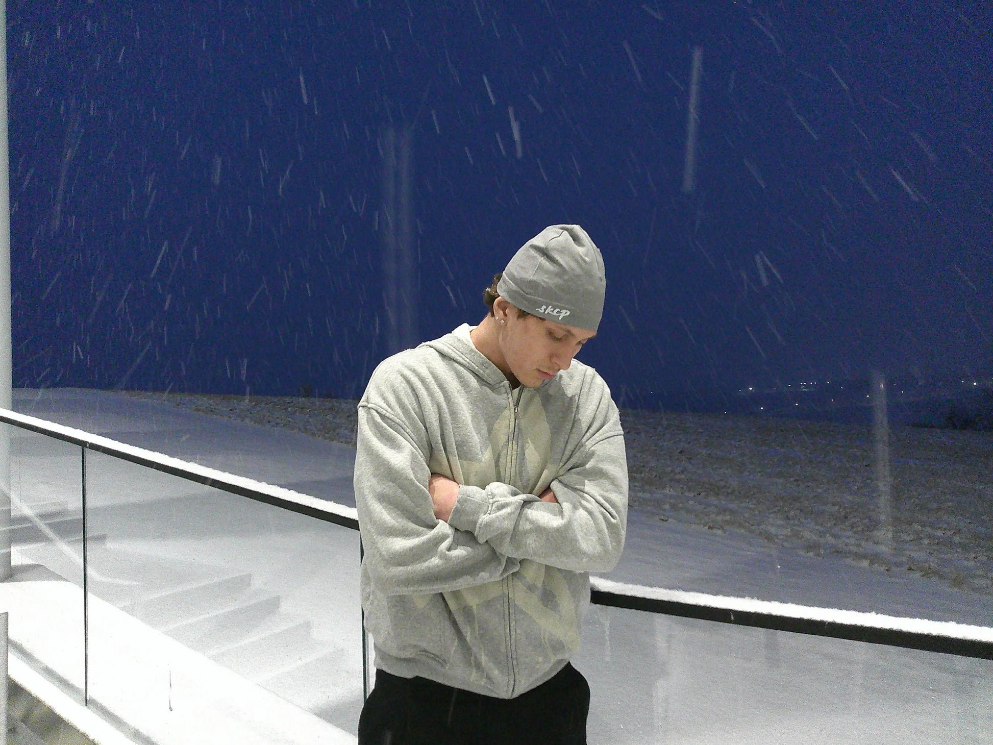 Satin-Lined Skull Cap - Grey SKCP