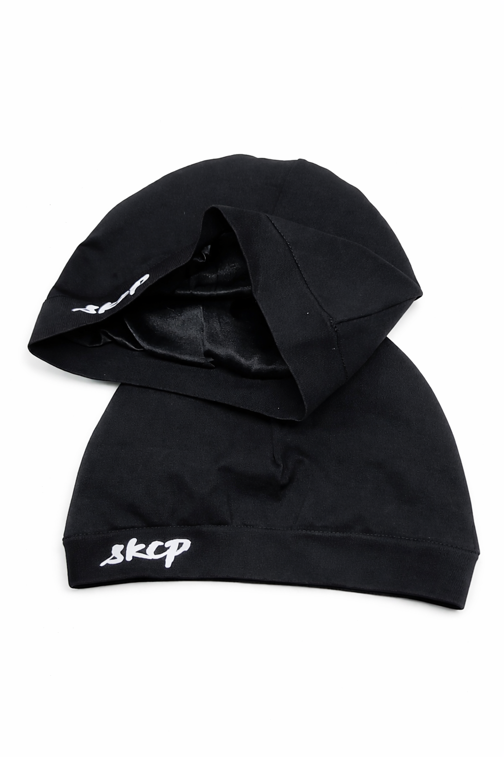 Satin-lined Skull Cap - Black