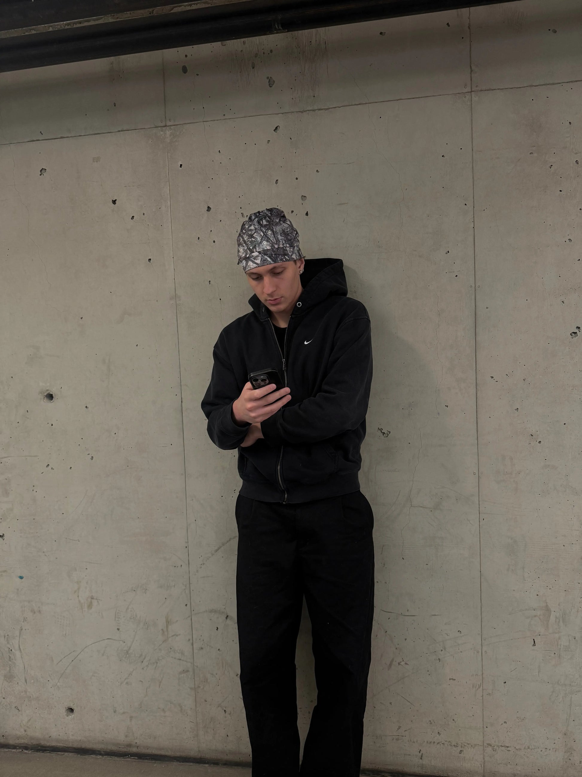 Satin-Lined Skull Cap - Camo SKCP