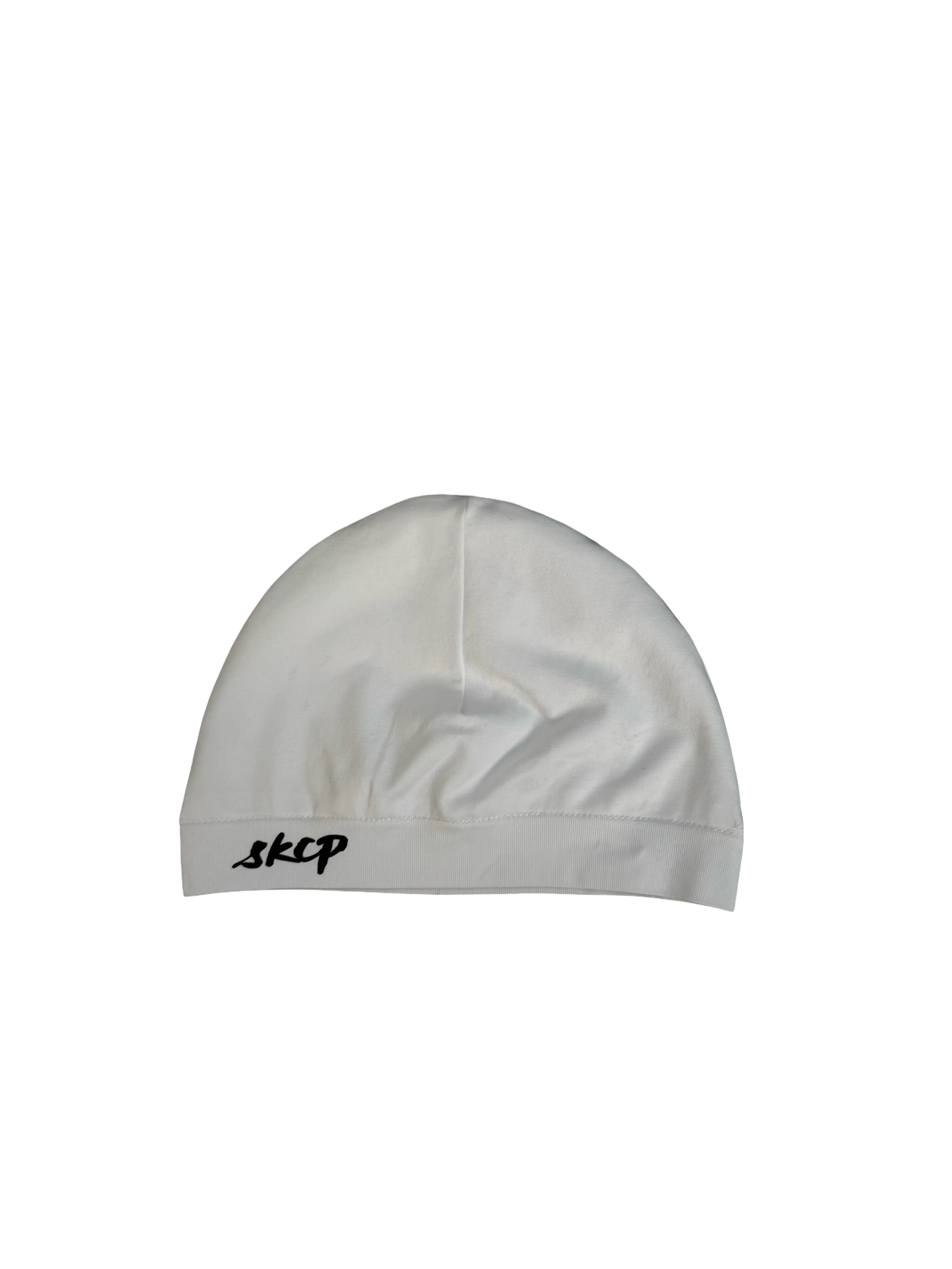 Satin-Lined Skull Cap - White SKCP