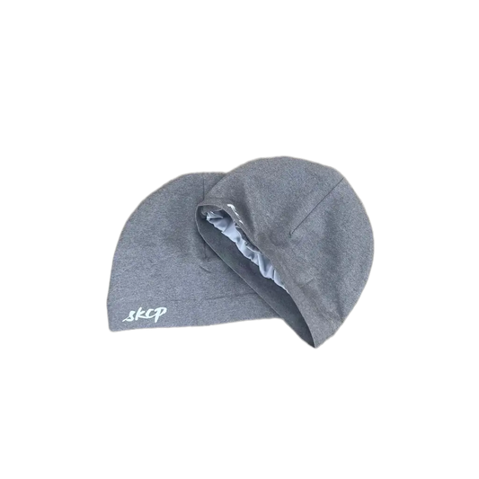 Satin-Lined Skull Cap - Grey SKCP